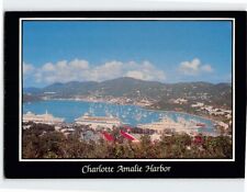 Postcard Spectacular Charlotte Amalie Harbor St. Thomas Virgin Islands picture