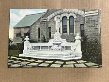Postcard Hopedale MA Massachusetts Draper Fountain Vintage PC picture
