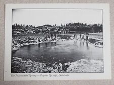 Pagosa Springs, Colorado - The Pagosa Hot Springs  1950,  Postcard Unposted picture