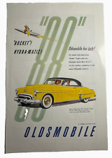1950 Yellow Oldsmobile 88 Holiday Coupe Rocket Engine Hydra Matic Drive GMC picture