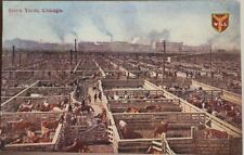 Stock Yards, Chicago, Illinois Early 1900s Vintage Postcard, Cattle picture