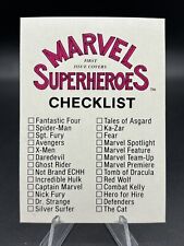 1984 FTCC Marvel Superheroes First Issue Covers #NNO Checklist picture
