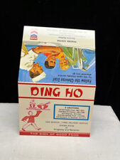 Vintage Ding Ho Resturant Menu with Chevron Advertising c 1950 picture