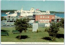 Postcard - Ferry Loading in Yarmouth Harbour - Yarmouth, Nova Scotia, Canada picture