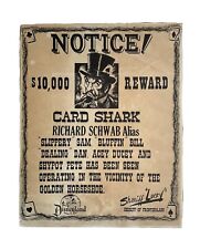 Vintage Disneyland Poster Frontierland Card Shark Disney Collectible 1950s picture