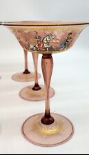 Vintage COMPAGNIA VENEZIA MURANO (C.V.M.)Salviati Venetian Glass Goblet,Pls Read picture
