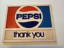 Vintage 1980s PEPSI Thank You Rubber Bar Counter Spill Mat picture