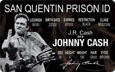JOHNNY CASH SAN QUENTIN PRISON NOVETLY TRADING CARD ID picture