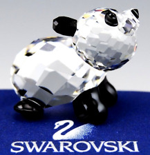 Swarovski Austria Crystal Figurine #181081 BABY PANDA BEAR MINI Mint Box & COA picture