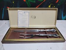 Vintage Carvel Hall Stainless Steel Carving Set Knife Fork Set Of Two (2) picture