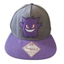 2016 Authentic Pokemon Gengar Hat Preowned Adjustable Gray Purple picture