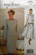 Vogue 8592 UNCUT Misses Size 8, 10, 12 Top and Skirt Pattern picture