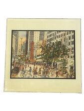 Mark McMahon Tile “State Street” 8x8 inch Chicago IL Downtown Drawing picture