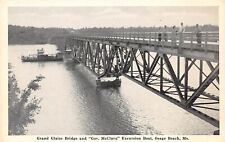 Grand Glaize Bridge & Gov McClurg Excursion Boat Osage Beach MO Postcard 4594 picture
