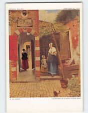 Postcard Courtyard Of A Dutch House By P. De Hooch, National Gallery, England picture