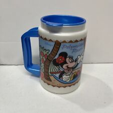 Vintage Disney Polynesian Resort Insulated Mug Cup Whirley Mickey Minnie Mouse picture
