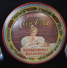 Coca Cola 75th Anniversary Swedish Vintage Tray Coke Plate COA Hild Estate picture