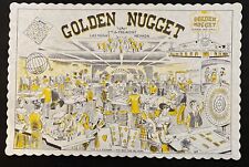 Golden Nugget Casino VTG Souvenir Paper Placemat  Las Vegas Souvenir ~1955 NOS picture