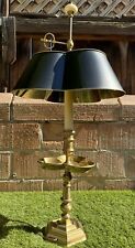 Chapman 1972 French Clover Brass and Tole Shade Bouillotte Table Lamp SUPERB A+ picture