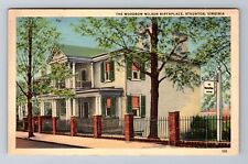 Staunton VA-Virginia, The Woodrow Wilson Birthplace, Vintage Postcard picture