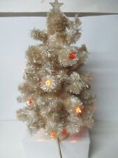Vintage GLOLITE Lighted Christmas Tree - White Visca picture