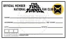 THE TIME TUNNEL NATIONAL FAN CLUB MEMBERSHIP CARD - VINTAGE FANTASY picture