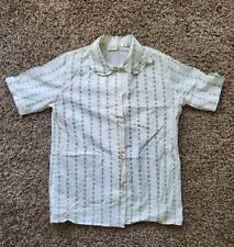 Vintage Official GIRL SCOUTS Uniform Shirt Button Up Short Sleeve 14  picture