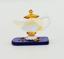 Vintage Schafer Crystal Aladdins Lamp Figurine 32% Full Lead Crystal picture