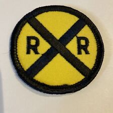 Railroad Crossing Xing  Railway 2” Patch  Train picture