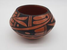 Vintage Native American Jemez Pueblo Pottery Seed Pot Signed C. Loretto picture