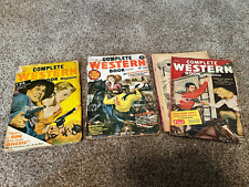 VINTAGE 1940s 50s COMPLETE Western Book Magazine Pulp Lot x3 picture