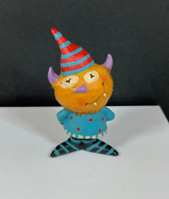 Robin Davis Horned Ogre Funny Mini Resin Figurine picture