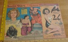 Lynn Bari Linda Darnell bondage whipping Seein' Stars Feg Murray 1945 panel aj picture