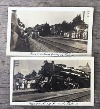 1923 President Warren Harding Funeral Train Stop Galion Ohio PHOTO LOT Vintage picture