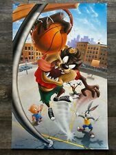 Looney Tunes TAZ Slam Dunk Basketball Vintage Poster Mancave Boy's Room Gym picture