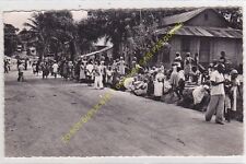 RPPC cpsm Africa Gabon Libreville Place Of Nombakelé Moving Edit Paraiso ca1954 picture