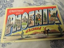 Vtg. 1940s / 50s Phoenix Arizona Color Post Card picture