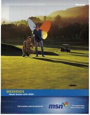 2004 MSN Weekends Made Better with the Butterfly Microsoft Retro Print Ad/Poster picture