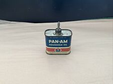 RARE Full Pan-Am Household Oil Handy Oiler Lead Top 4oz Pan American picture