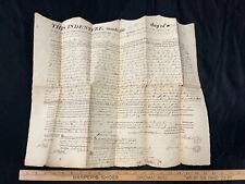 1815 Sept 8th Slave Indenture Deed Document Signed & Stamped Pennsylvania AA picture