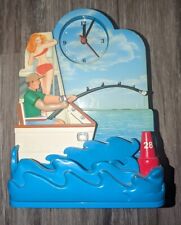 Vintage 1999 Sport Fishing Clock Holy Mackerel It’s A BIG ONE Fun Damental picture