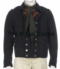New Men British Royal Navy Sailor’s Black Working USA Wool Jacket Fast Shipping picture