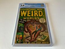 ADVENTURES INTO WEIRD WORLDS 2 CGC 3.5 PRE CODE HORROR WORLD MAD ATLAS COMICS picture