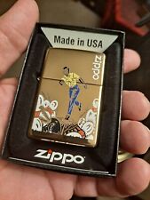 2024 Zippo Lighter Brass Vintage 2 Panel Vintage Sport Bowling  #27/40 MIB  picture