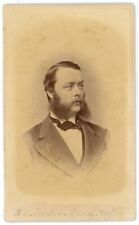 CIRCA 1870'S CDV Dashing Man With Thick Mutton Chop Beard Suit Ravell Lyons, NY picture