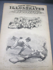Frank Leslie's Illustrated Newspaper Nov.1889 New York & Brooklyn Baseball Clubs picture