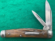 1898-1902 only WASHINGTON CUTLERY CO. BIG STAG BEAUTIFUL SWAYBACK KNIFE picture