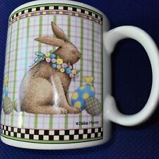 1998 Sakura - Debbie Mumm - Easter Bunny Rabbit Mug 12fl oz picture