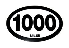 1000 MILES MAGNET Running Challenge Oval Run Jogging Hiking Car Decal Bumper picture