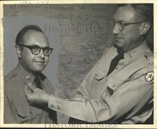 1952 Press Photo Captain Joseph Zornek awarded pin from Lt. Col. Frederick picture